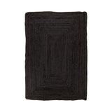 Bombay Gulvtæppe - i flettet mørkegrå jute 3 størrelser - 65x135 cm