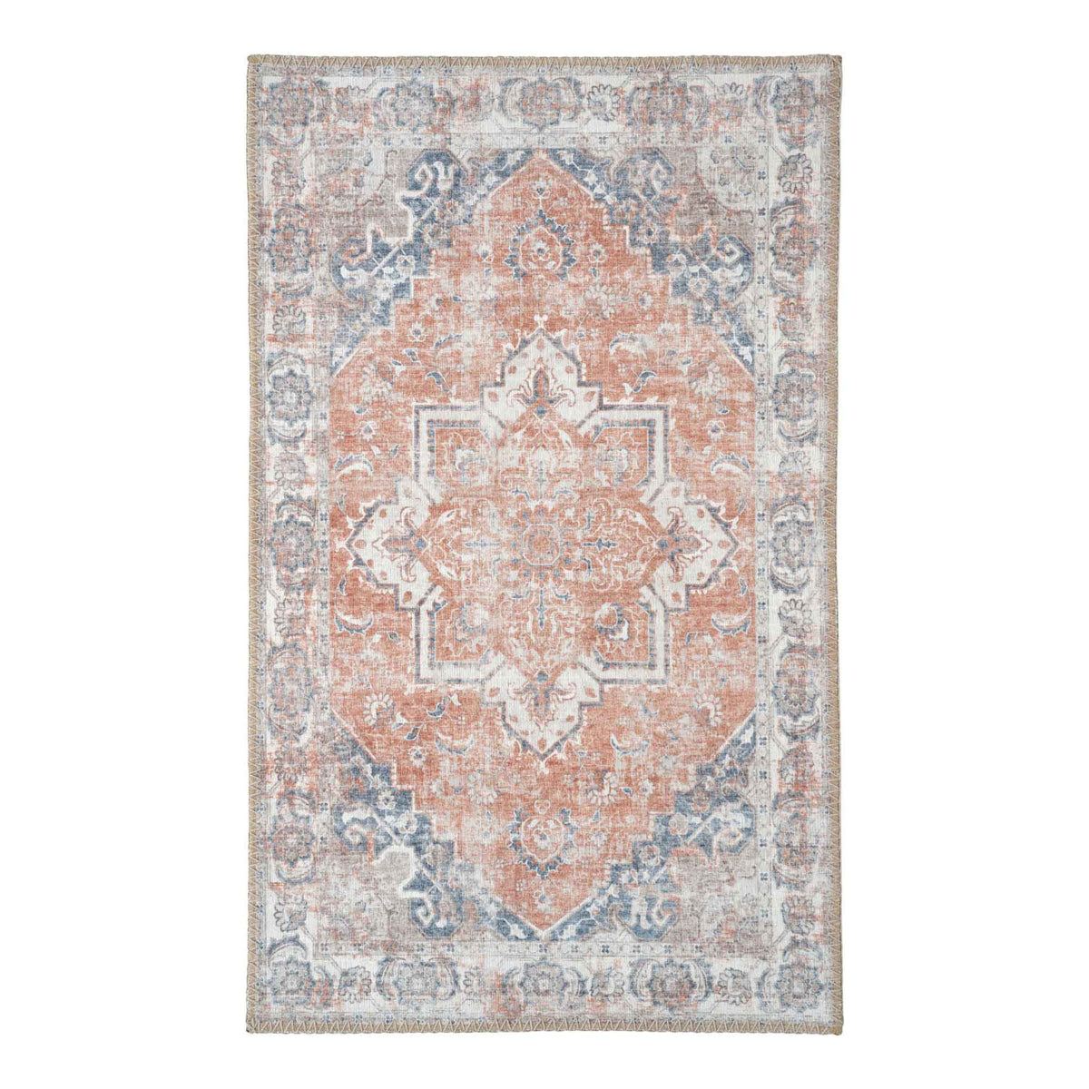 Se House Nordic - Havana Dørmåtte - Orange og blå 50x80 cm ❤ Kæmpe udvalg i House Nordic - Køb online på udsalg og tilbud lige nu ❤ Billig fragt og hurtig levering - Varenummer: Bolig&Haven-42529397309692 og barcode / Ean: 5713917005932 på lager - Udsalg på Op til 63% rabat - Kendte mærker på udsalg – over 1.329 brands