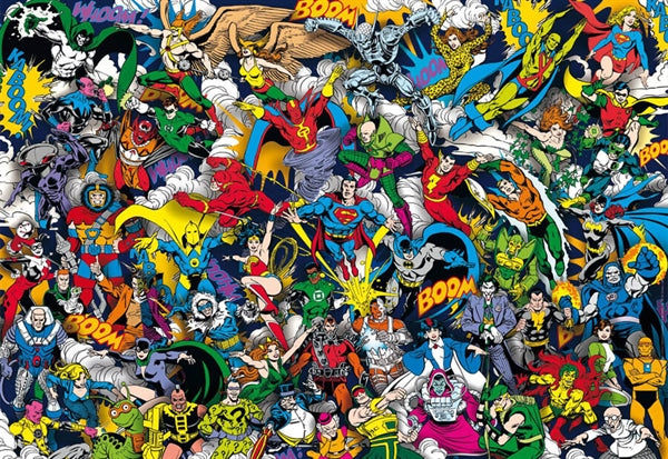 Clementoni puslespil DC Comics Impossible med 1000 brikker
