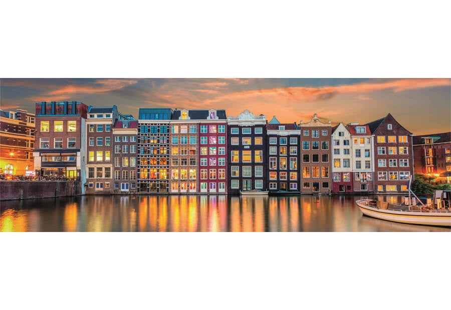 Clementoni-puslespil Bright Amsterdam med 1000 brikker