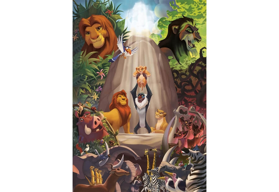 Clementoni puslespil Disney The Lion King med 1000 brikker