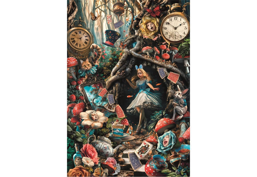 Clementoni puslespil Another Day in Wonderland med 1000 brikker