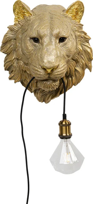 Se KARE DESIGN Animal Tiger Head væglampe - guld polyresin og aluminium ❤ Kæmpe udvalg i Kare Design - Køb online på udsalg og tilbud lige nu ❤ Billig fragt og hurtig levering - Varenummer: Boboonline-106440 og barcode / Ean: 4025621527107 på lager - Udsalg på Interiør,Belysning,Lamper,Væglamper,
Interiør,
Belysning,
Lamper,
Dyrelamper,
KARE De Store besparelser – op til 71% - Shop over 2.281 kendte brands på udsalg