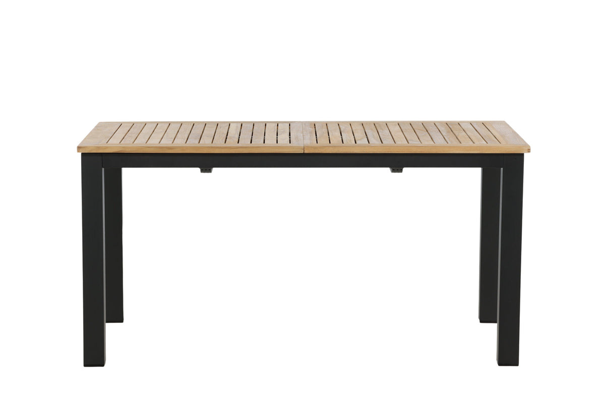 Panama udtræksbord fra Venture Home i teak og aluminium, 150/210 x 90 cm