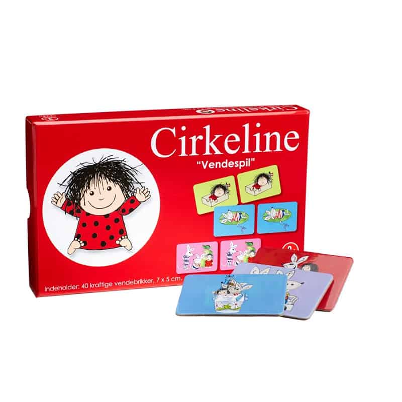 Mini Vendespil Cirkeline fra DR med 40 brikker