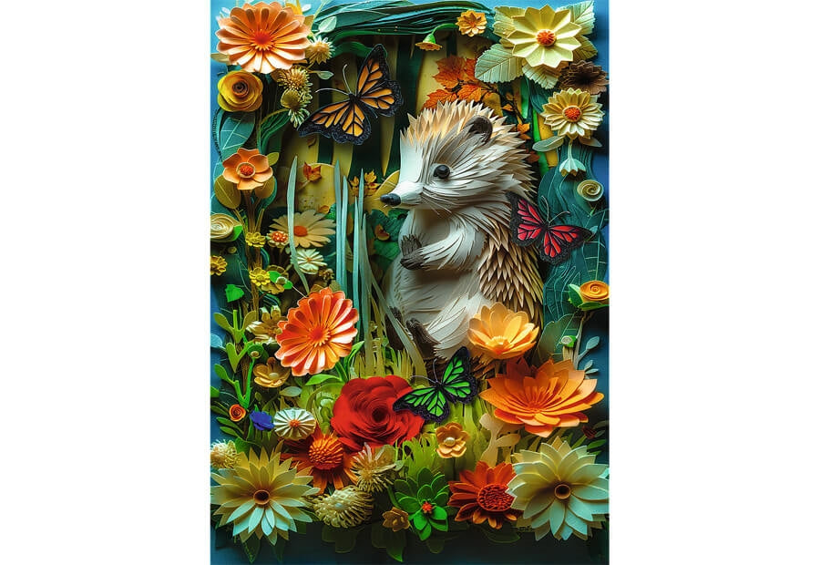 Trefl puslespil Hedgehog, 1000 brikker, dyremotiv