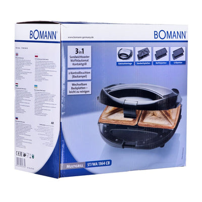 Sandwich Maker Bomann 613641 Sort 650 W
