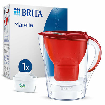 Kande Med Filter Brita Marella Rød 2,4 L