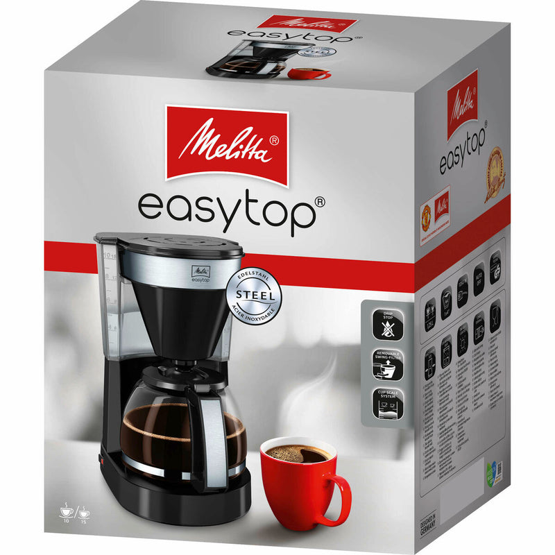 Kaffemaskine Melitta Easy Top II 1023-04 1050 W Sort 1050 W 1,25 L 900 g