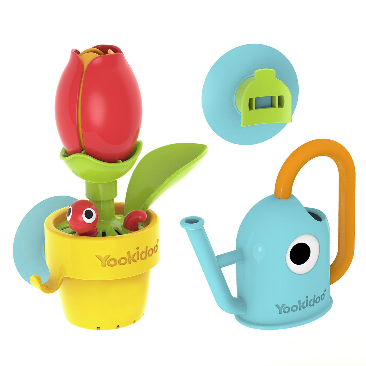 Yookidoo Peek-a-bee Tub Flower badelegetøj med urtepotte og vandkande