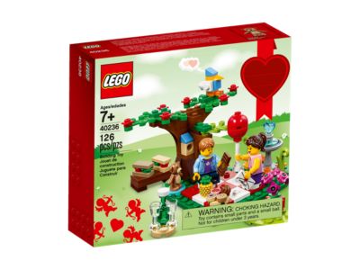 LEGO Romantic Valentine Picnic 40236 picnicscene med blomstrende træ