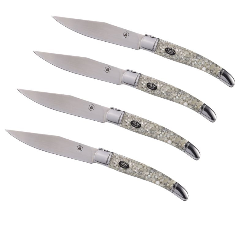 Se Laguiole Perlemors Steakknive 4 Stk Gaveæske ✔ Kæmpe udvalg i  Laguiole - Køb online på udsalg og tilbud lige nu ✔ Hurtig levering: 1 - 2 Hverdage samt billig fragt - Varenummer: BAR-1377553 og barcode / Ean: 3661075291594 på lager - Udsalg på Køkken | Borddækning | Bestik Spar op til 63% - Over 1312 kendte brands på udsalg