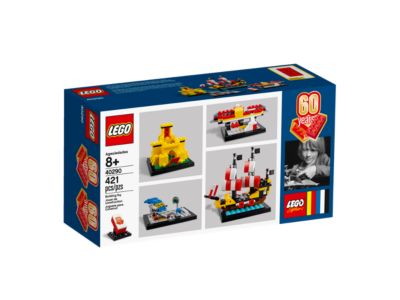 LEGO 60 Years of the LEGO Brick 40290 mikrobygninger og minde-tile