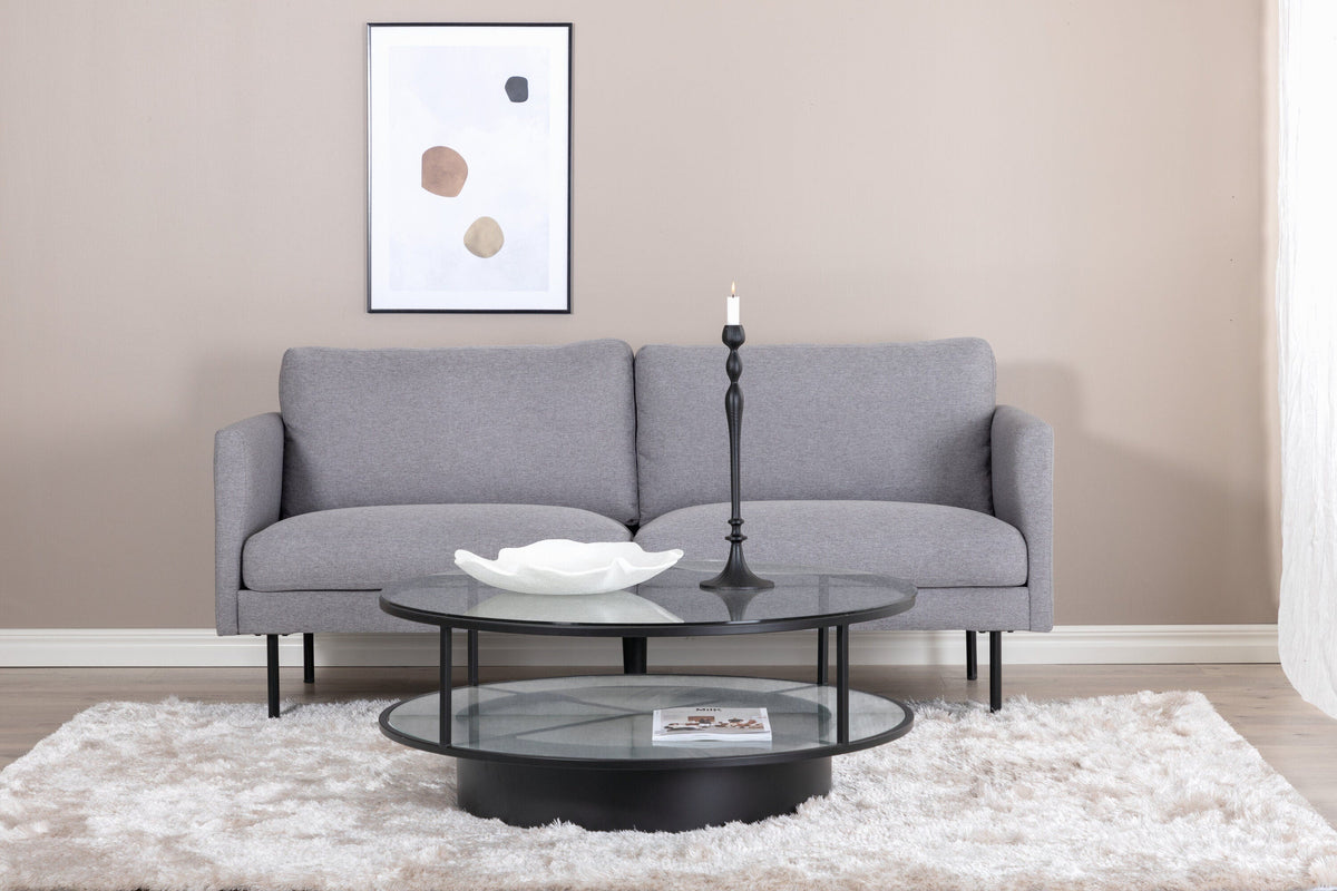 Se Venture Home Zoom 2-personers sofa - Sort / Stålgrå stof - 180Ã80Ã78 cm ❤ Kæmpe udvalg i Venture Home - Køb online på udsalg og tilbud lige nu ❤ Super billig fragt og lynhurtig levering - Varenummer: Bolig&Haven-50541619413322 og barcode / Ean: 7350118417751 på lager - Udsalg på Spar stort – op til 59% - Over 2.739 brands med kæmpe udsalg