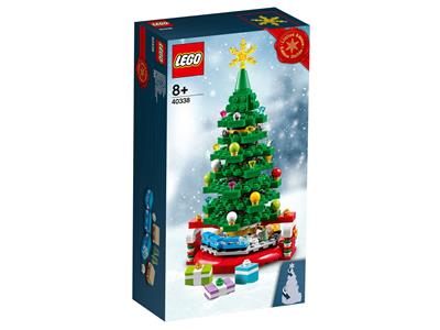 LEGO Christmas Tree 40338 juletræ med roterende tog på drejeskive