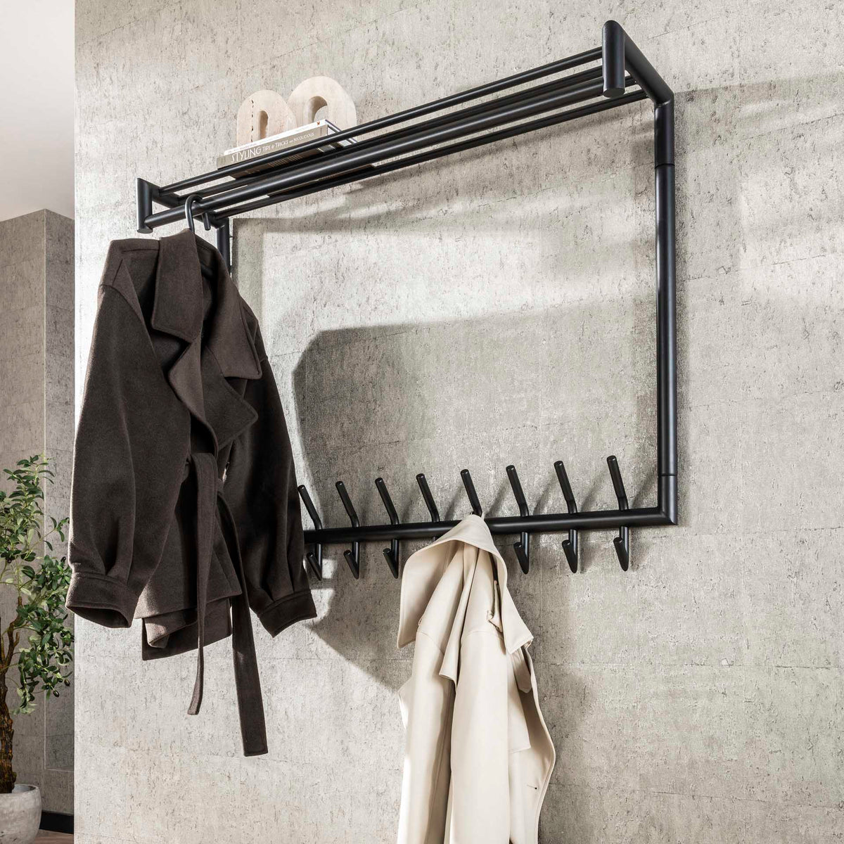Se Curota - Hattehylde i mørkegrå stål, bredde 100 cm., højde 80 cm. ❤ Kæmpe udvalg i 3-nordic - Køb online på udsalg og tilbud lige nu ❤ Hurtig levering til lave fragtpriser - Varenummer: 3-nordic-8863 og barcode / Ean: på lager - Udsalg på Entre - Hattehylder Spar helt op til 79% - Over 2.739 kendte brands på udsalg