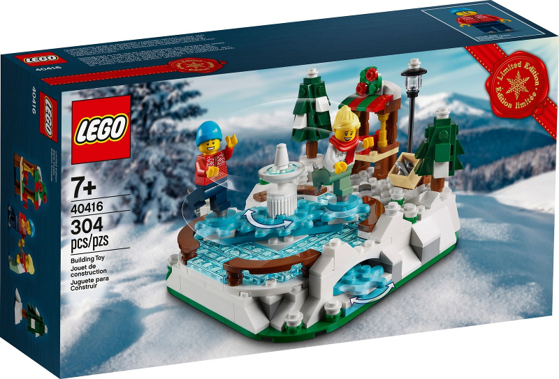 LEGO Skøjtebane (40416), julesæt bygget af LEGO klodser