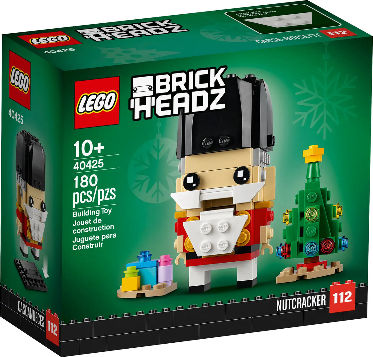LEGO BrickHeadz Nøddeknækker 40425 med juletræ og gaver