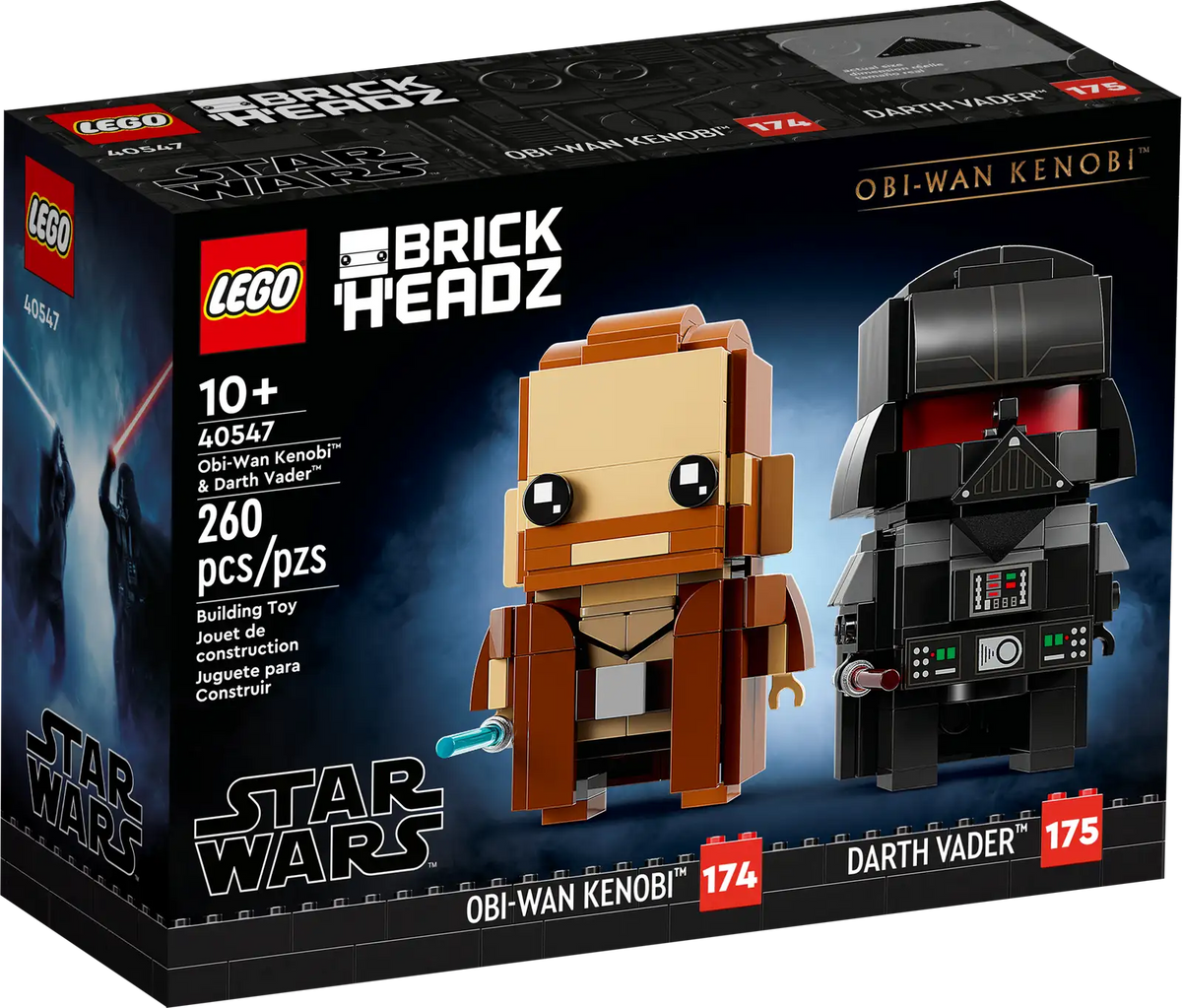 LEGO BrickHeadz Obi-Wan Kenobi og Darth Vader (40547) fra Star Wars