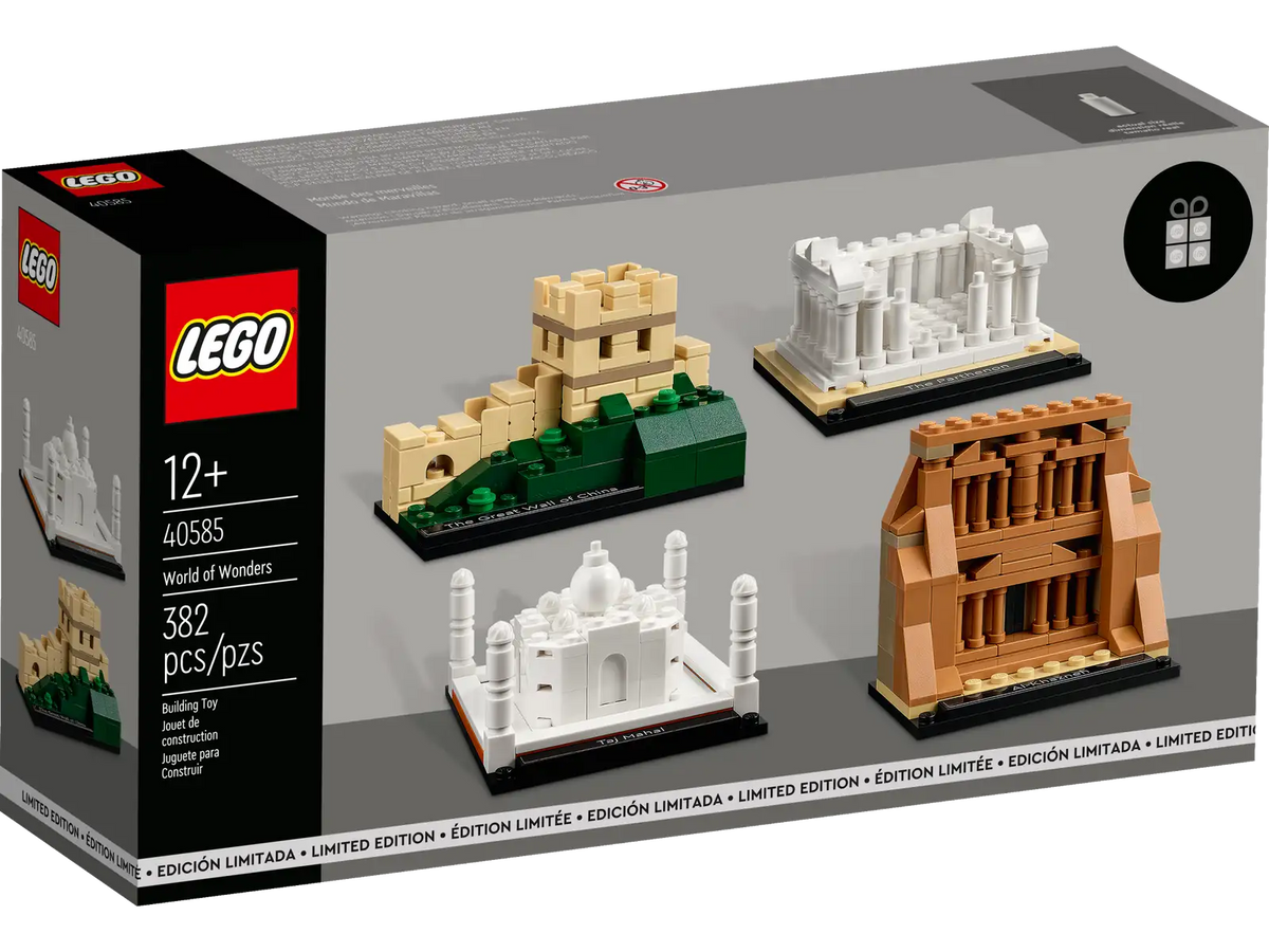 LEGO Verdens vidundere 40585 med Taj Mahal, Parthenon og Petra
