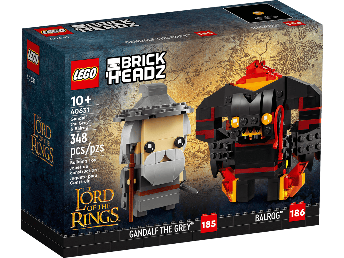 LEGO BrickHeadz-sæt 40631 med Gandalf den Grå og balrog fra Ringenes Herre