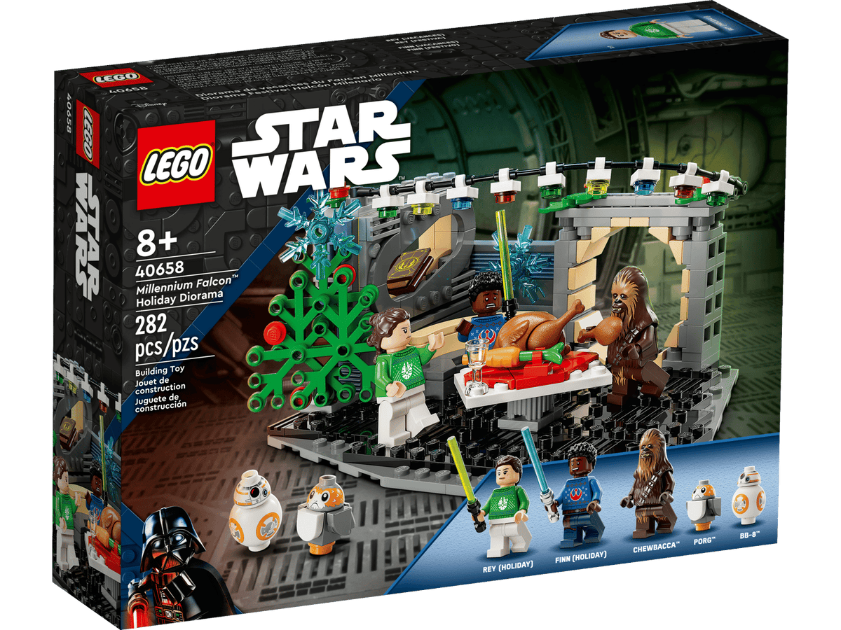 LEGO Star Wars Tusindårsfalken julediorama (40658) med opholds- og soveområder