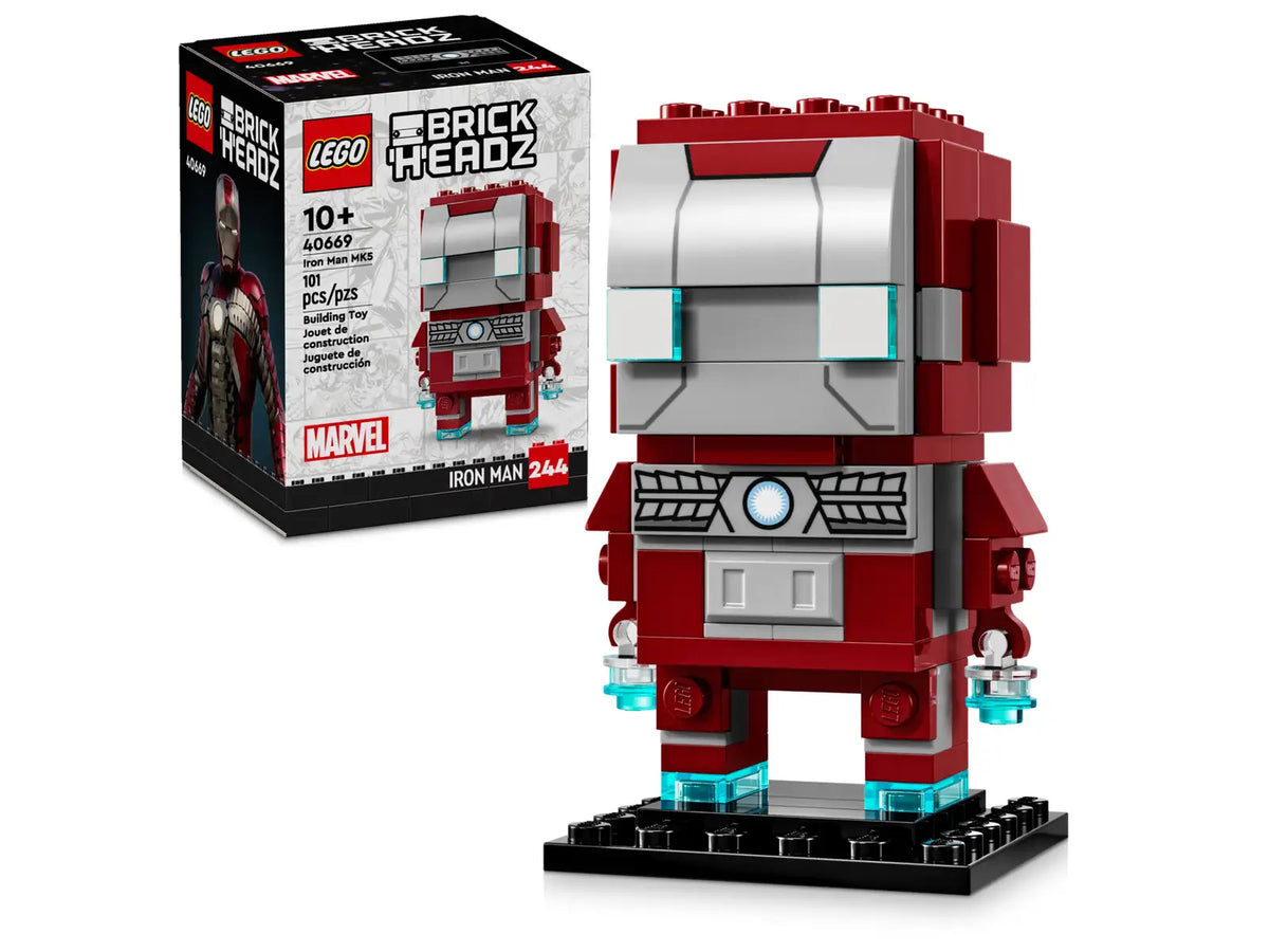 LEGO BrickHeadz Marvel Iron Man MK5-figur 40669 i Mark V-dragt med raketmotorer