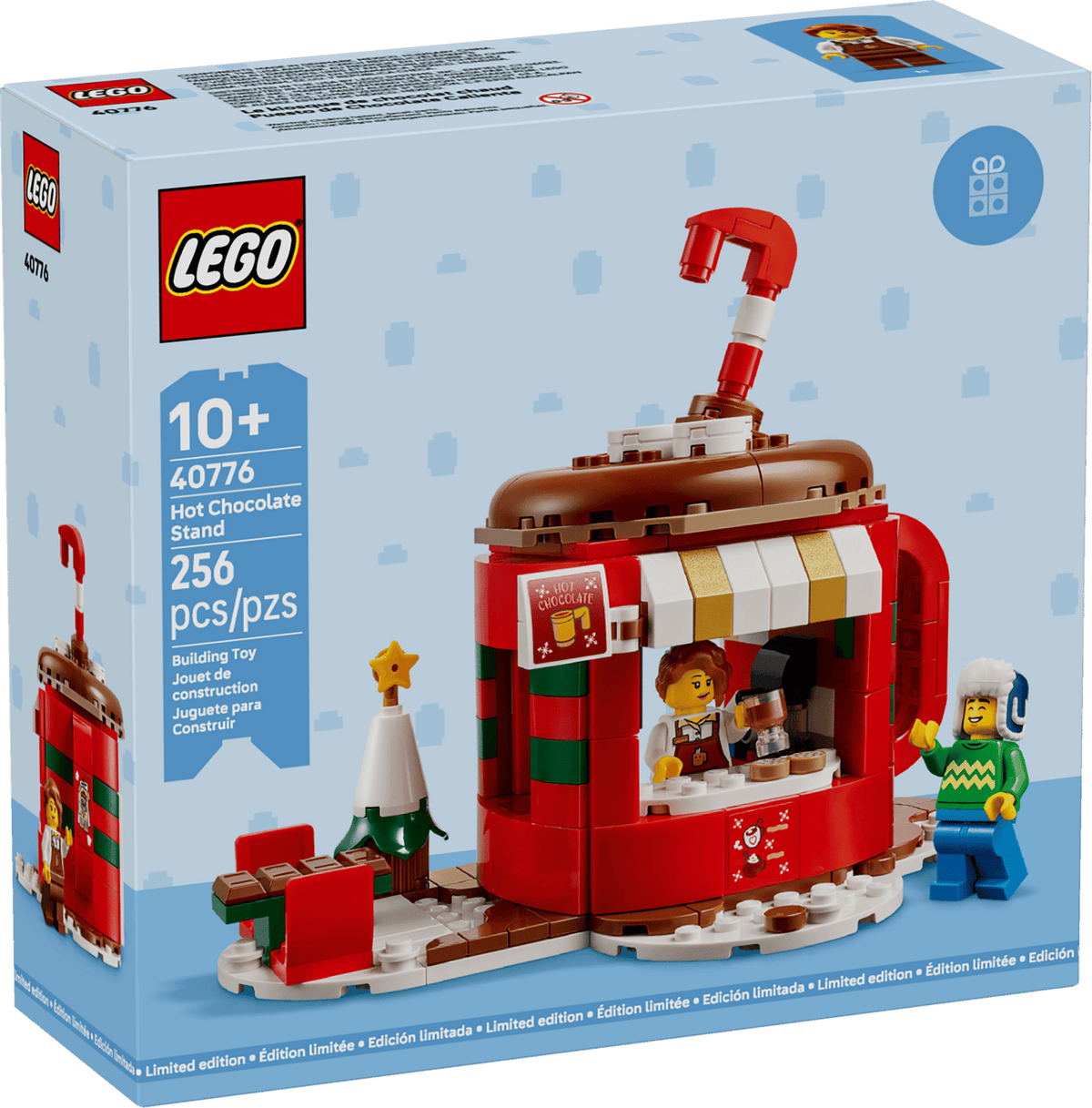 LEGO Kakaobod, krusformet julebod med skum, skumfiduser og slikstok, sæt 40776
