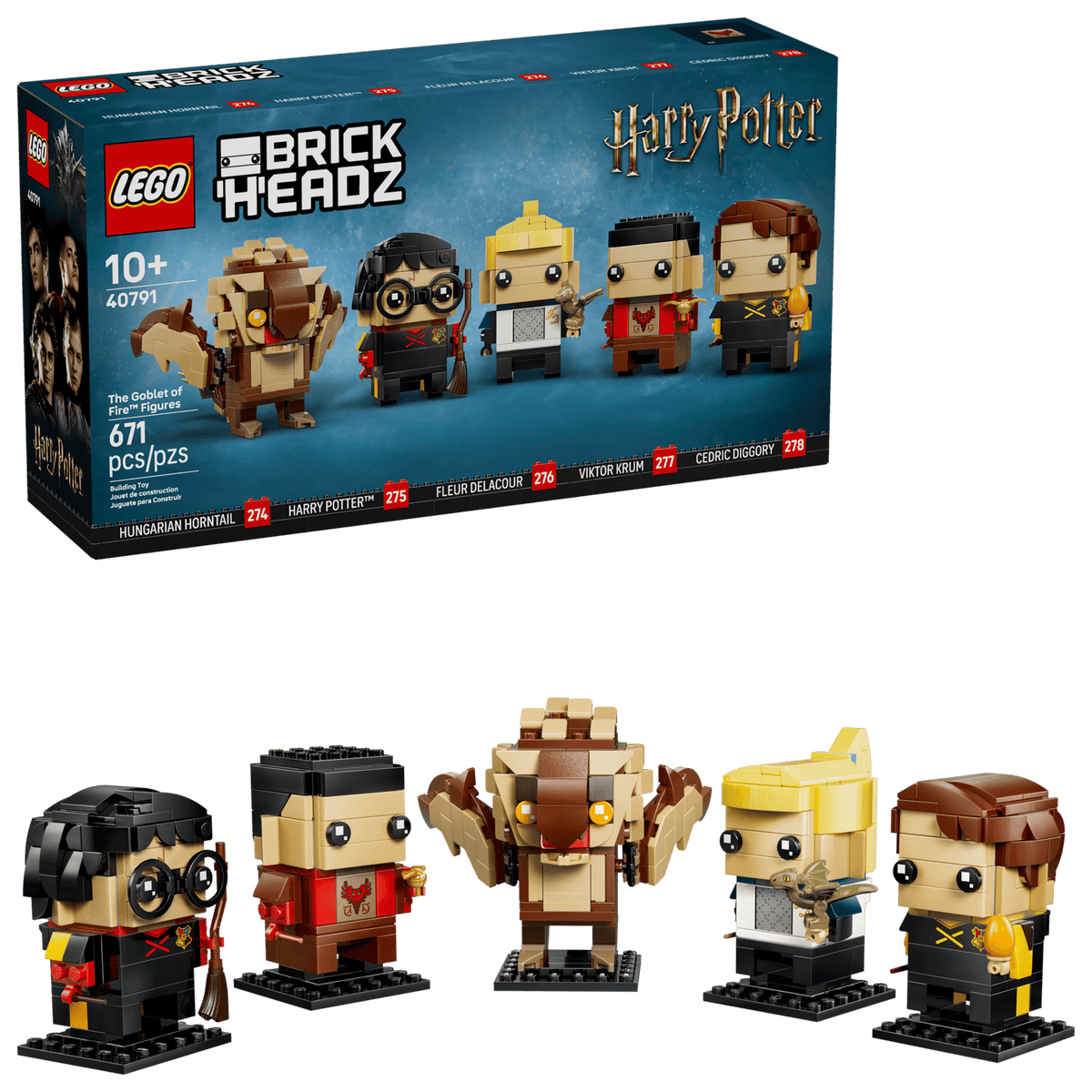 LEGO BrickHeadz Figurer fra Flammernes Pokal (40791) med 5 Harry Potter-figurer