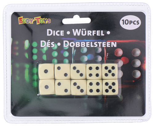 Se Terninger 10 Stk. ✔ Kæmpe udvalg i Bolig Magasin - Køb online på udsalg og tilbud lige nu ✔ Hurtig levering til lave fragtpriser - Varenummer: Barlife-527206 og 8711252123059 på lager - Udsalg på Barudstyr - Bardisken - Barspil Spar helt op til 73% - Over 739 kendte mærker på udsalg