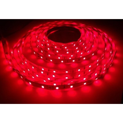 Nær infrarød 730nm 4,8W/m 24V LED strip - 5m, IP20, 60 LED pr. meter