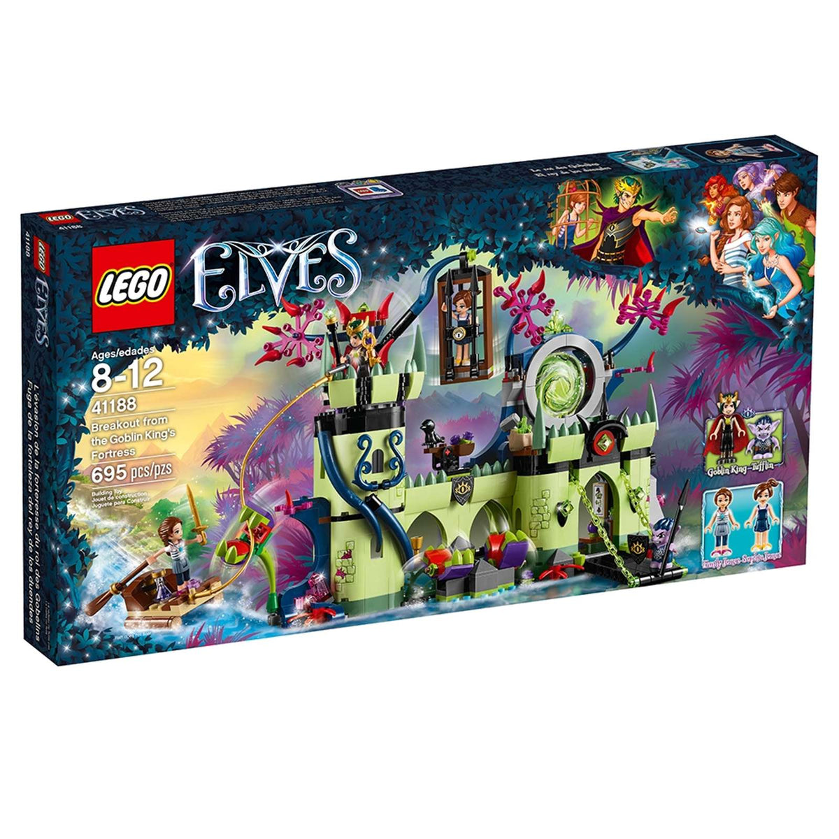 LEGO Flugten fra gnomkongens fort 41188 med tømmerflåde og fæstning