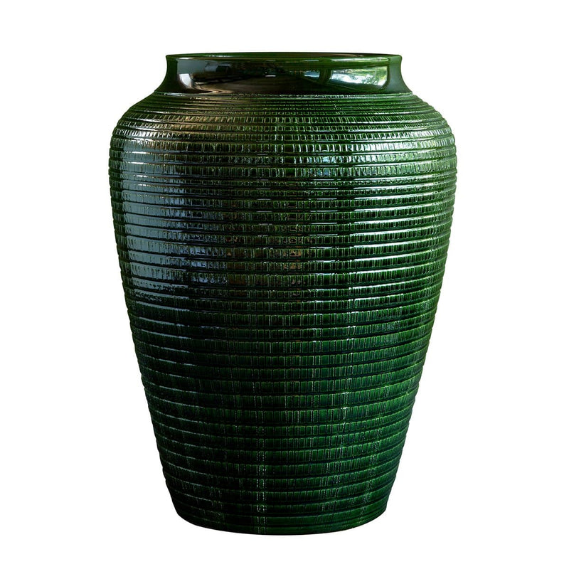Se Bergs Potter Willow vase glaseret 35 cm Green emerald ✔ Kæmpe udvalg i Bergs Potter ✔ Hurtig levering: 1 - 2 Hverdage samt billig fragt - Varenummer: KTT-41594-01 og barcode / Ean: &