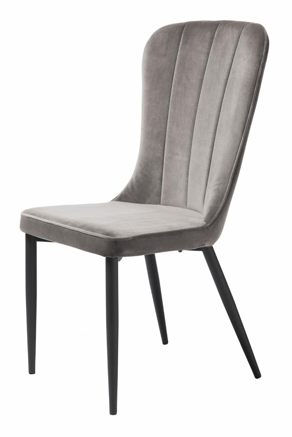 Se Hudson Spisebordsstol, Grå Velour, 52x61x99 cm, Sæt af 2 ❤ Kæmpe udvalg i Unique furniture - Køb online på udsalg og tilbud lige nu ❤ Billig fragt • Hurtig levering - Varenummer: Bolig&Haven-53109276016970 og barcode / Ean: 5704745091334 på lager - Udsalg på Op til 63% rabat - Kendte mærker på udsalg – over 1.329 brands