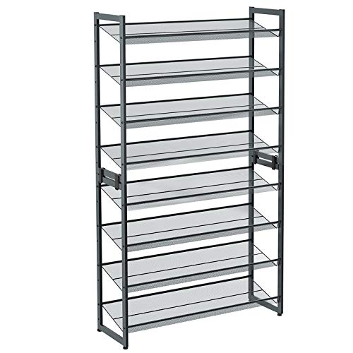 Se SONGMICS 8-lags skostativ, sæt med 2 stabelbare 4-lags skoholdere, skohylde i stålnet, justerbare flade eller vinklede hylder, Cool Grey LMR08GB ❤ Kæmpe udvalg i Songmics - Køb online på udsalg og tilbud lige nu ❤ Meget billig fragt og hurtig levering - Varenummer: Boboonline-105308 og barcode / Ean: 194343251509 på lager - Udsalg på Møbler Store besparelser – op til 71% - Udsalg på mere end 2.281 populære mærker