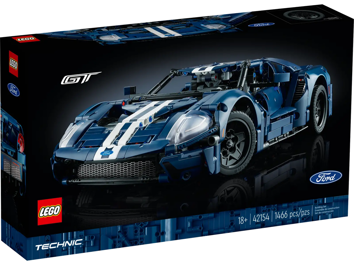 LEGO Technic 2022 Ford GT (42154), byggesæt af sportsbil med V6-motor