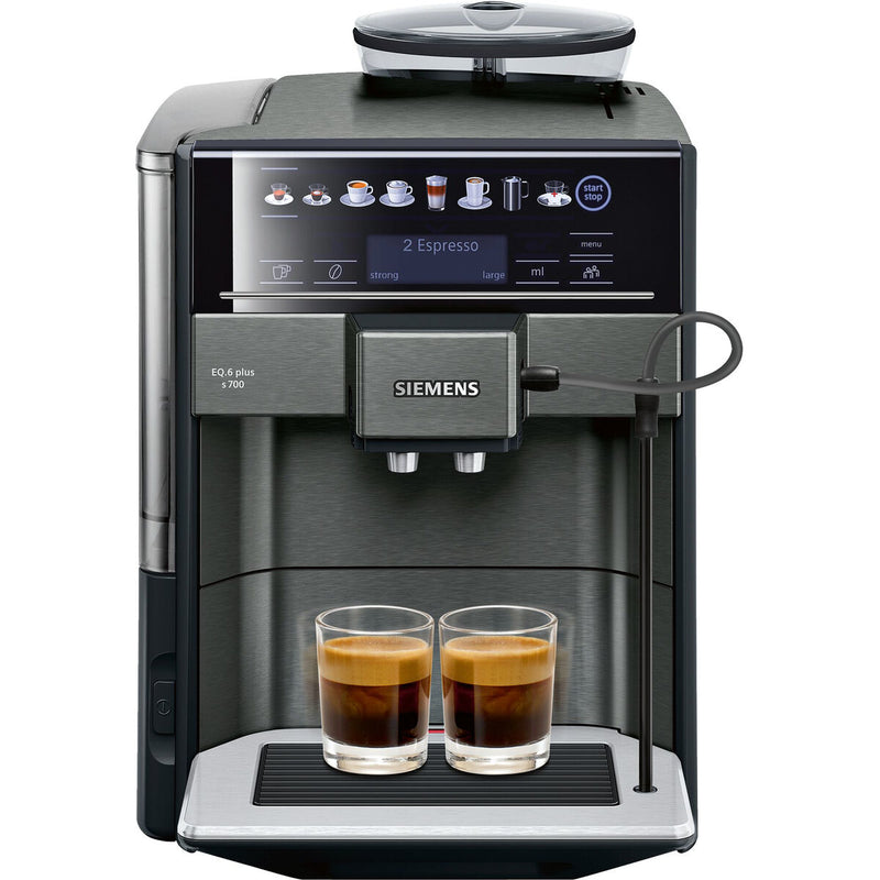 Kaffemaskine / espresso automatisk Siemens AG TE657319RW Sort Grå 1500 W 2 Skodelice 1,7 L