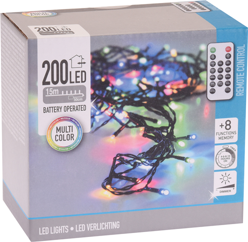 Se Haahr & Co Lyskæde 200 Led Farvet T/batt. Timer, Dæmpbar, Fjernb. ✔ Kæmpe udvalg i Haahr & Co - Køb online på udsalg og tilbud lige nu ✔ Billig fragt • Hurtig levering - Varenummer: Barlife-21907 og 8719202587166 på lager - Udsalg på Home - Bolig Tilbehør - LED lys Få op til 63% i rabat - Over 2.739 mærker på stort udsalg