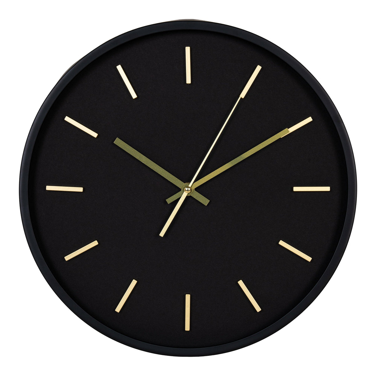 Sort rundt Kensington vægur fra House Nordic, ø35 cm, lydløst