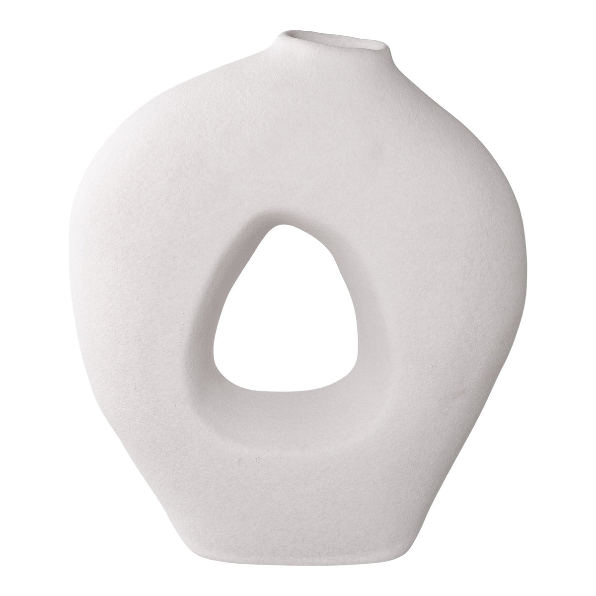 Hvid keramikvase fra House Nordic, 24 x 10,5 x 27,8 cm