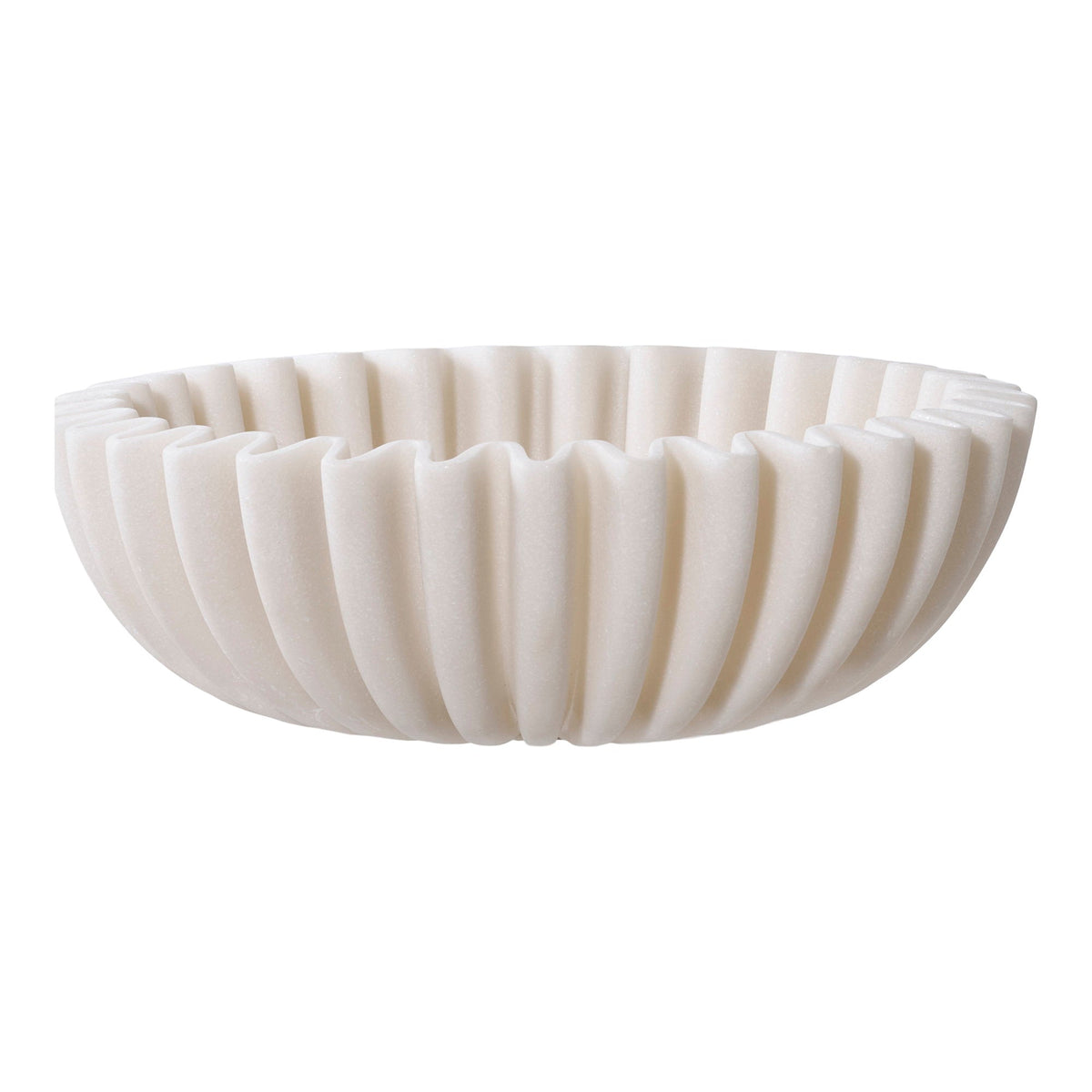 Rund beige skål i polyresin fra House Nordic, Ø20 cm