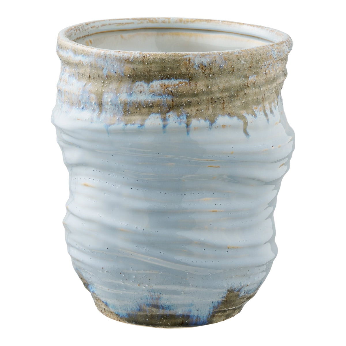 Lyseblå keramikvase fra House Nordic, Ø19,5 x 22,5 cm