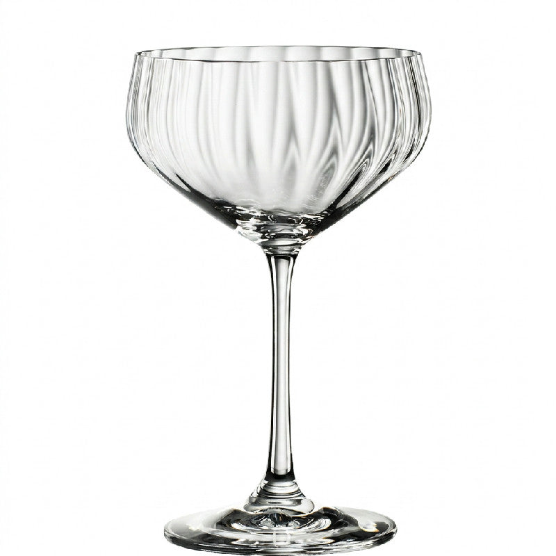 Seks facetslebne coupetteglas på 310 ml fra Spiegelau Lifestyle
