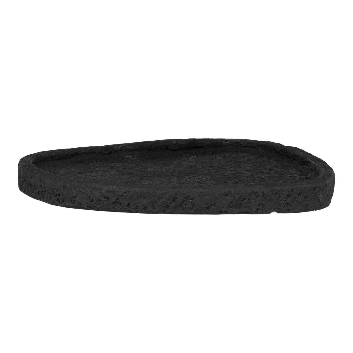 Firkantet sort bakke i cement fra House Nordic, 26,5 x 26 x 2 cm