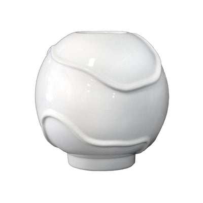 Se DBKD Form vase Ø18 cm Shiny white ✔ Kæmpe udvalg i DBKD ✔ Hurtig levering: 1 - 2 Hverdage samt billig fragt - Varenummer: KTT-45262-01 og barcode / Ean: '7350046505902 på lager - Udsalg på Indretning - Dekoration - Vaser Spar op til 65% - Over 785 kendte brands på udsalg