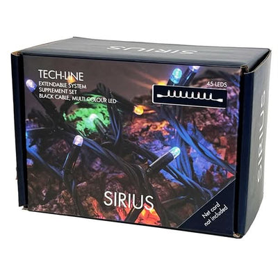 Se Sirius Tech-Line suppleringssæt i multicolor på 4,5 meter med 45 kulørte LED lys - Lyskæder > Lyskæder udendørs - SIRIUS - Spotshop ✔ Kæmpe udvalg i  SIRIUS ✔ Hurtig levering: 1 - 2 Hverdage samt billig fragt - Varenummer: SPSH-SIR45745 og barcode / Ean: '5707310457450 på lager - Udsalg på Lyskæder > Lyskæder udendørs Spar op til 66% - Over 1312 kendte brands på udsalg