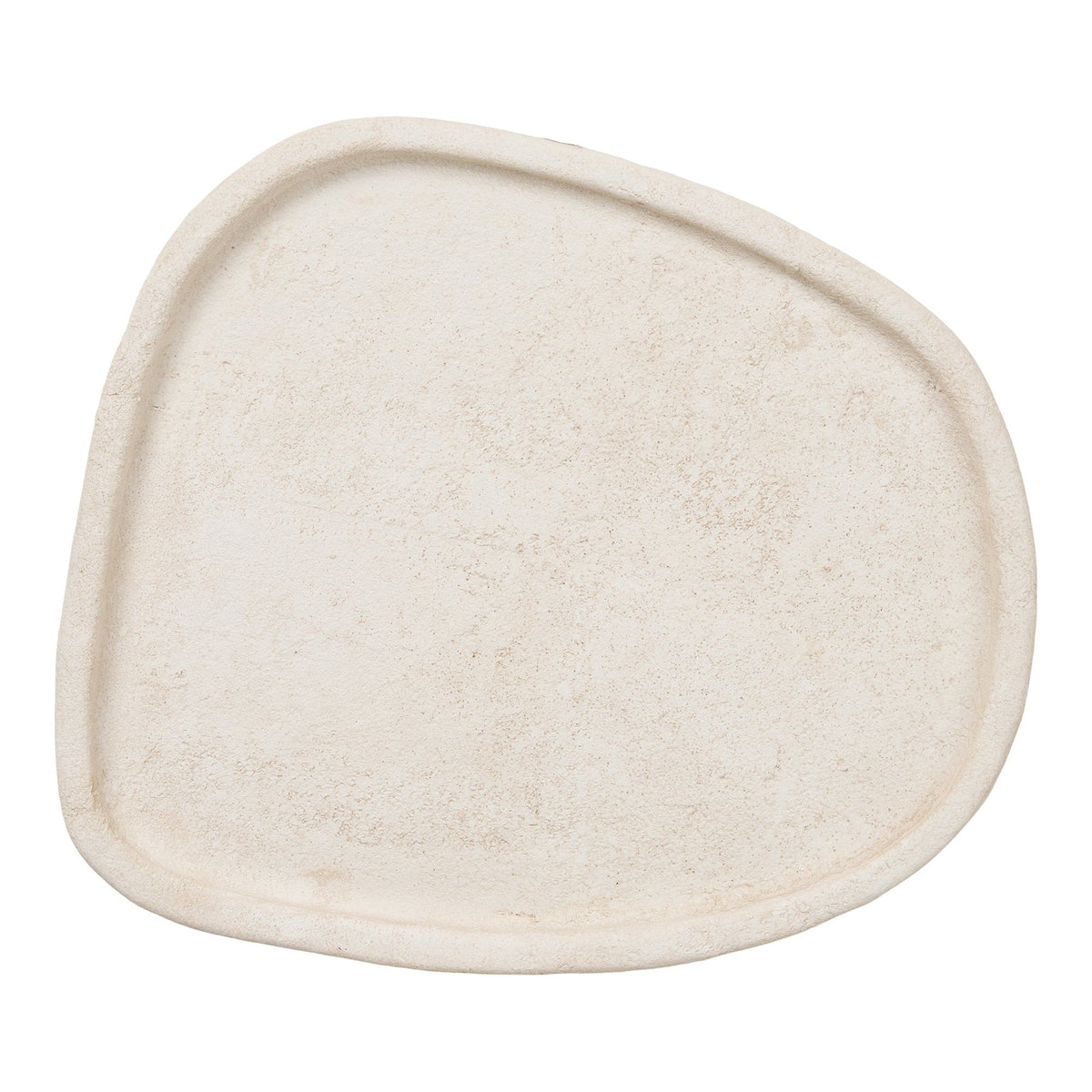 Rektangulær bakke i beige cement fra House Nordic, 35 x 30 cm
