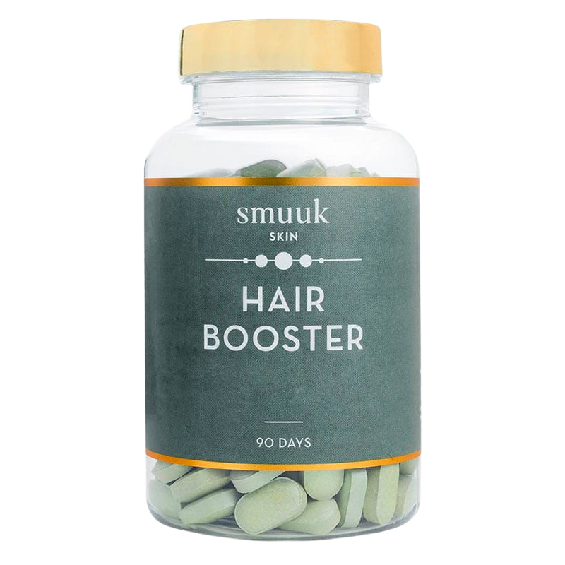 Pakning med Smuuk Skin Hair Booster kosttilskud, 180 kapsler