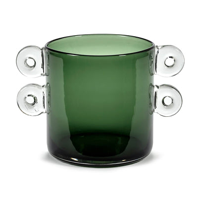 Se Serax Wind & Fire vase med hank 18 cm Dark green ✔ Kæmpe udvalg i Serax ✔ Hurtig levering: 1 - 2 Hverdage samt billig fragt - Varenummer: KTT-46573-01 og barcode / Ean: '5400959006408 på lager - Udsalg på Indretning - Dekoration - Vaser Spar op til 51% - Over 1334 design mærker på udsalg