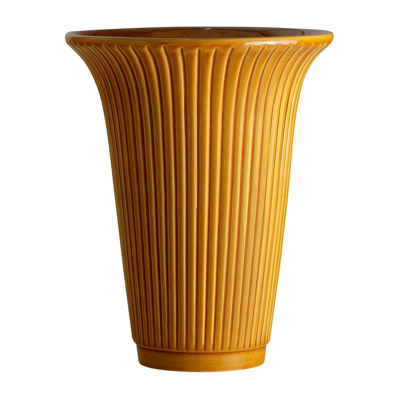 Se Bergs Potter Daisy vase glaseret Ø12 cm Gul ✔ Kæmpe udvalg i Bergs Potter ✔ Hurtig levering: 1 - 2 Hverdage samt billig fragt - Varenummer: KTT-46759-02 og barcode / Ean: &